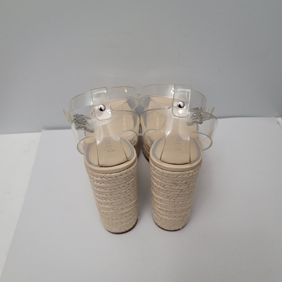 Gianni Bini Safina Three Clear Platform Espadrille Wedges - Picture 3 of 12